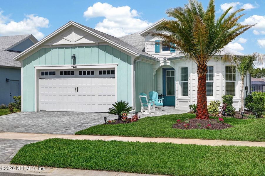 Front exterior of a new home in , Daytona Beach, FL, highlighting curb appeal (Image 31). Front exterior of a new home in , Daytona Beach, FL, highlighting curb appeal (Image 31).