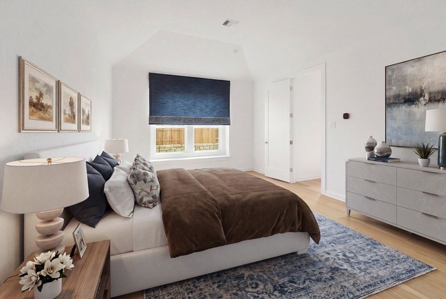 Furnished interior view inside a new home in Lariat, Liberty Hill (Image 7).