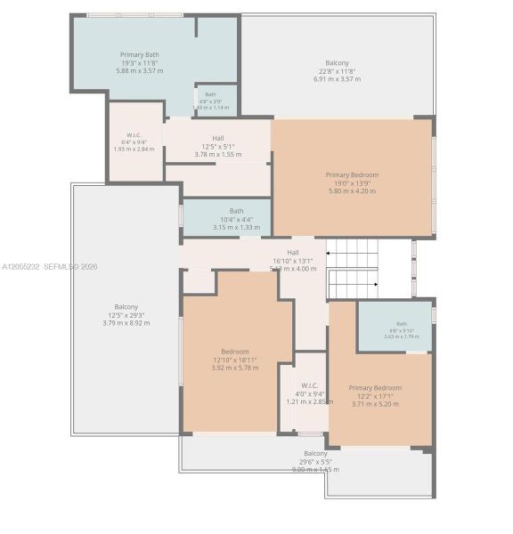 2D floor plan layout of this home in , Miami Beach, FL (Image 4). 2D floor plan layout of this home in , Miami Beach, FL (Image 4).