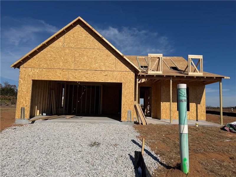 In-progress construction of a new home in Del Webb Chateau Elan, Hoschton, GA (Image 21).