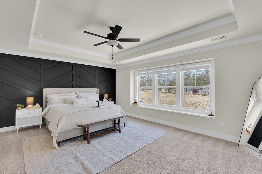 Representative furnished interior of a home built from the Porter II by Great Southern Homes in Cottages at Roofs Pond, West Columbia (Image 16).