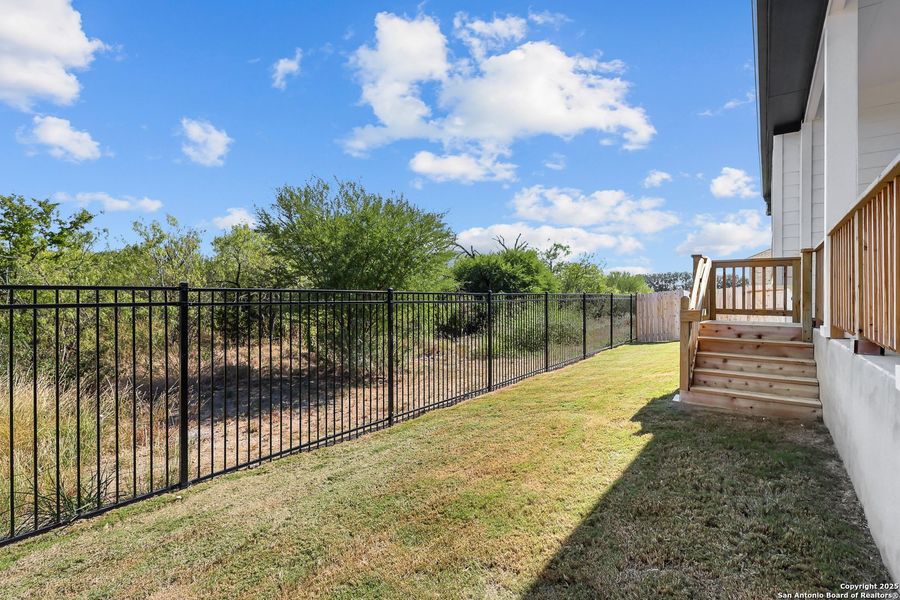 Exterior details and patio area of a home in Foxbrook, Cibolo (Image 21). Exterior details and patio area of a home in Foxbrook, Cibolo (Image 21).