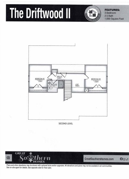 2D floor plan layout of this home in Edgefield, Loris, SC (Image 5). 2D floor plan layout of this home in Edgefield, Loris, SC (Image 5).