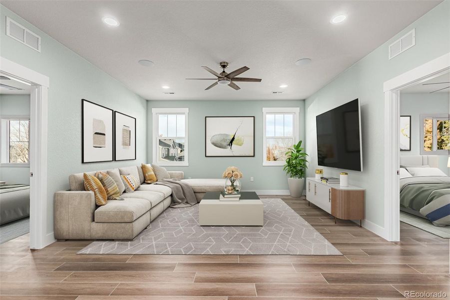 Furnished interior view inside a new home in , Firestone (Image 21).