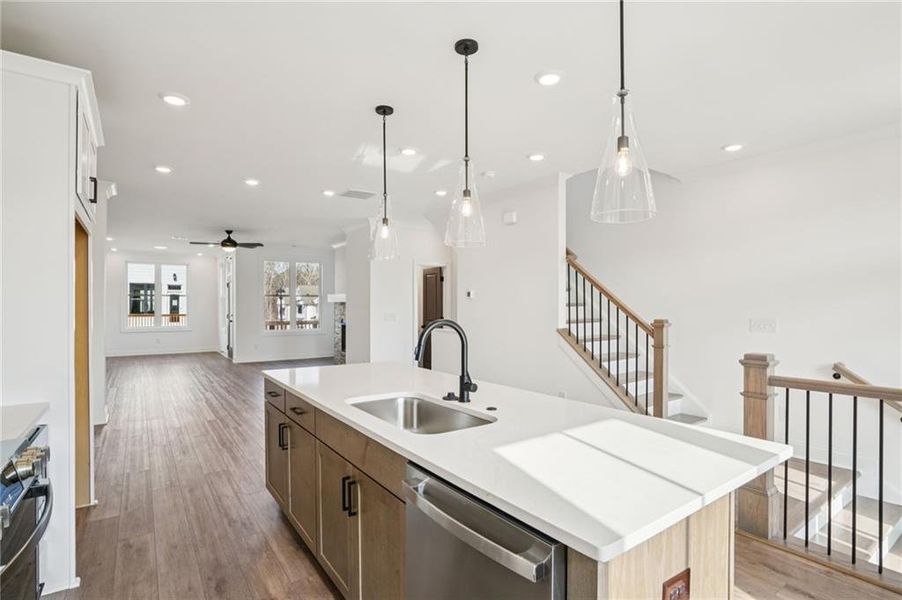 Furnished interior view inside a new home in Palisades Townhomes, Cumming (Image 10).