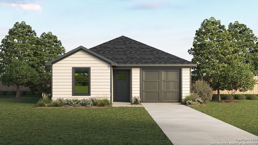 Front exterior of a new home in Riverstone at Westpointe, San Antonio, TX, highlighting curb appeal (Image 1). Front exterior of a new home in Riverstone at Westpointe, San Antonio, TX, highlighting curb appeal (Image 1).