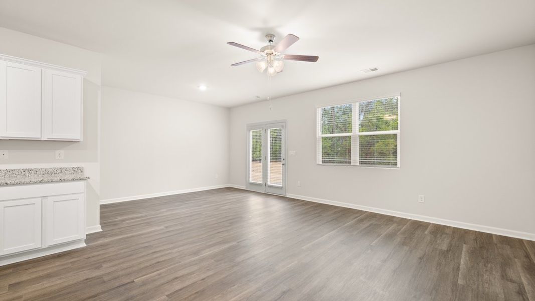 Representative unfurnished interior of a home built from the Stratford by D.R. Horton in Laurel Park Townhomes, Hephzibah (Image 16).