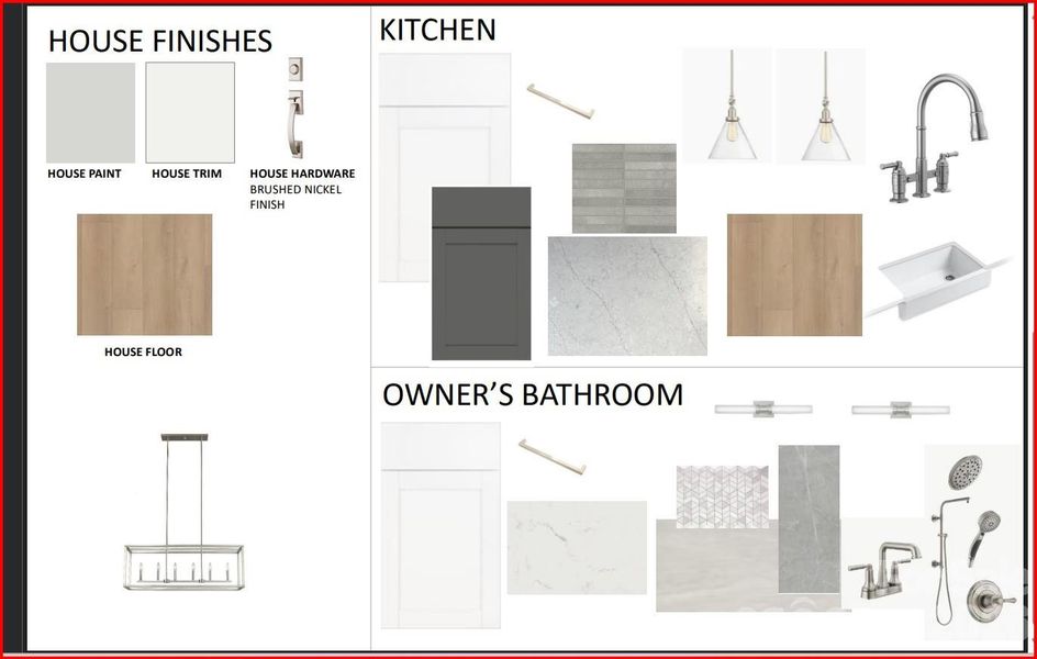 Sample of building materials used in homes in The River District – Excursion Collection, Charlotte (Image 3).