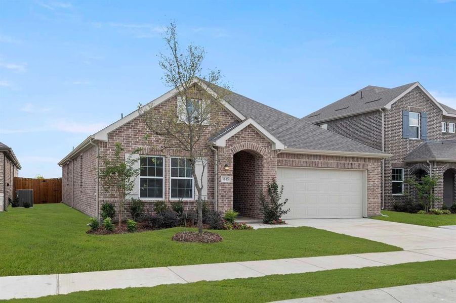 Front exterior of a new home in Monticello Park, Princeton, TX, highlighting curb appeal (Image 19).