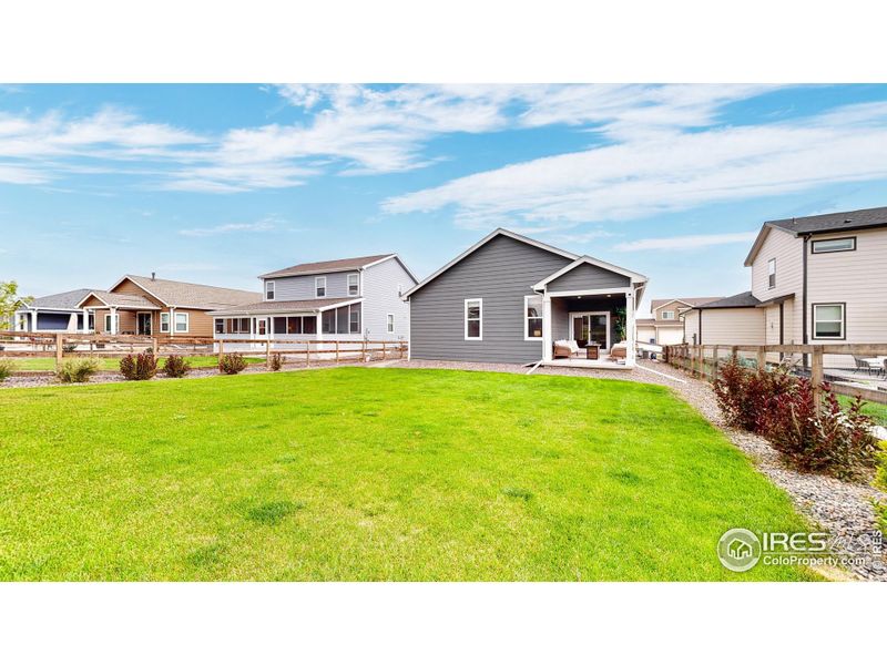 Large fenced in yard.