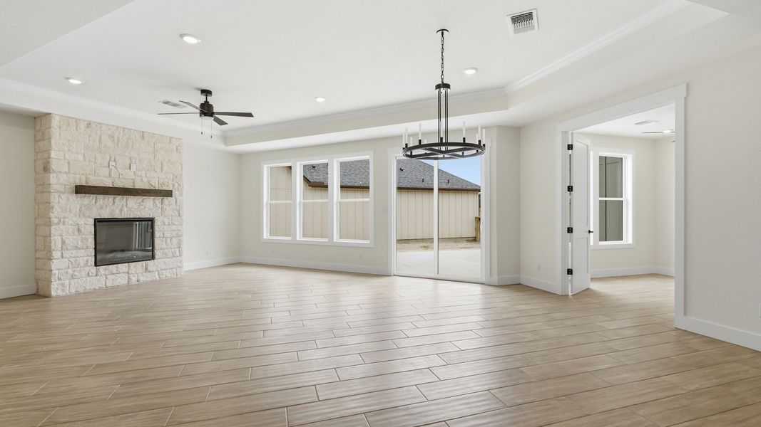 Spacious, unfurnished interior of a new home in Lakeside at Millican Reserve, College Station (Image 15).