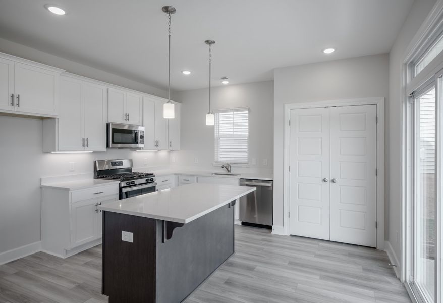 Representative furnished interior of a home built from the The Holland by Cothran Homes in Holly Ridge, Greenville (Image 5).