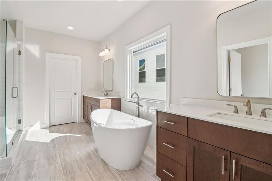 Furnished interior view inside a new home in Brackley Single Family, Cumming (Image 13). Furnished interior view inside a new home in Brackley Single Family, Cumming (Image 13).