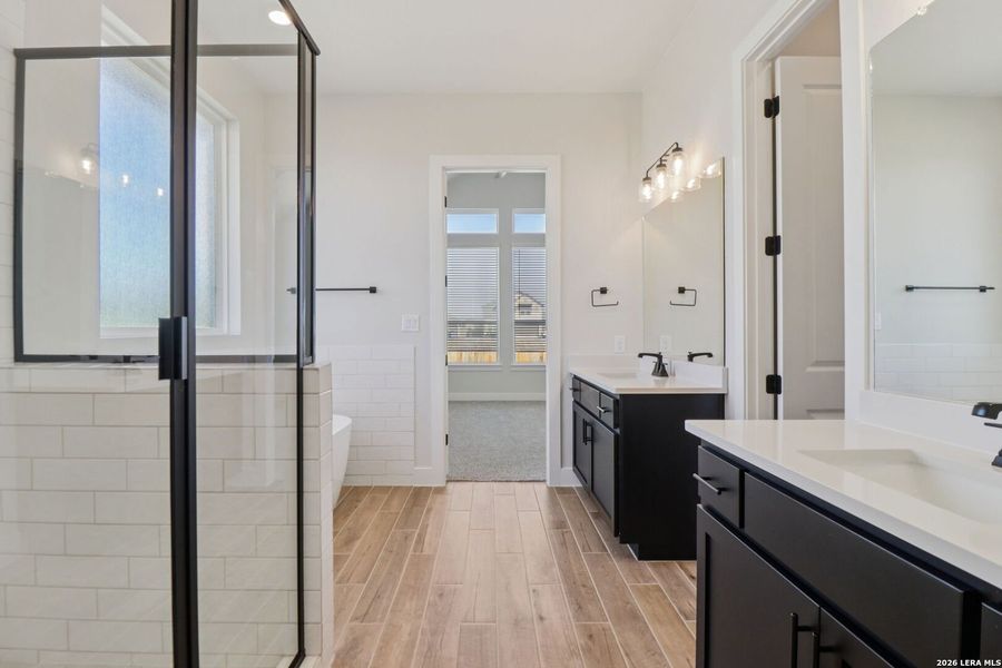 Furnished interior view inside a new home in Village at Three Oaks, Seguin (Image 3).