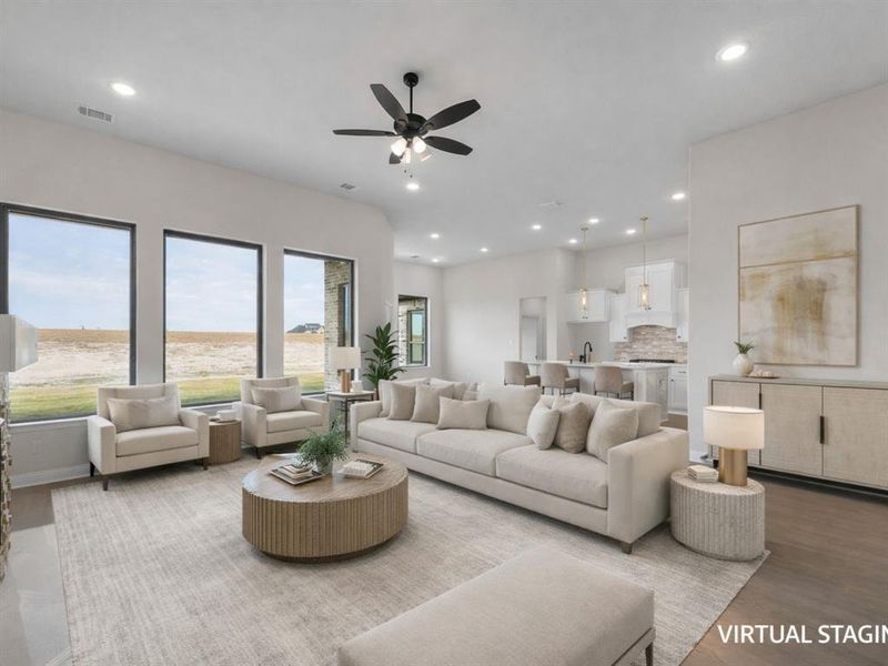 Furnished interior view inside a new home in , Waxahachie (Image 7).