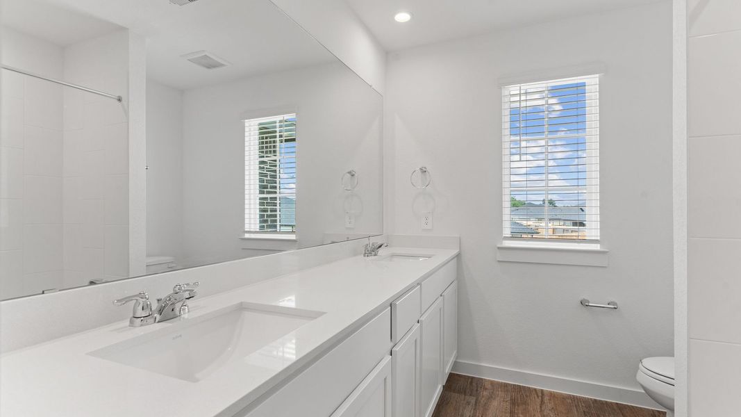 Furnished interior view inside a new home in Tamarron, Fulshear (Image 16).