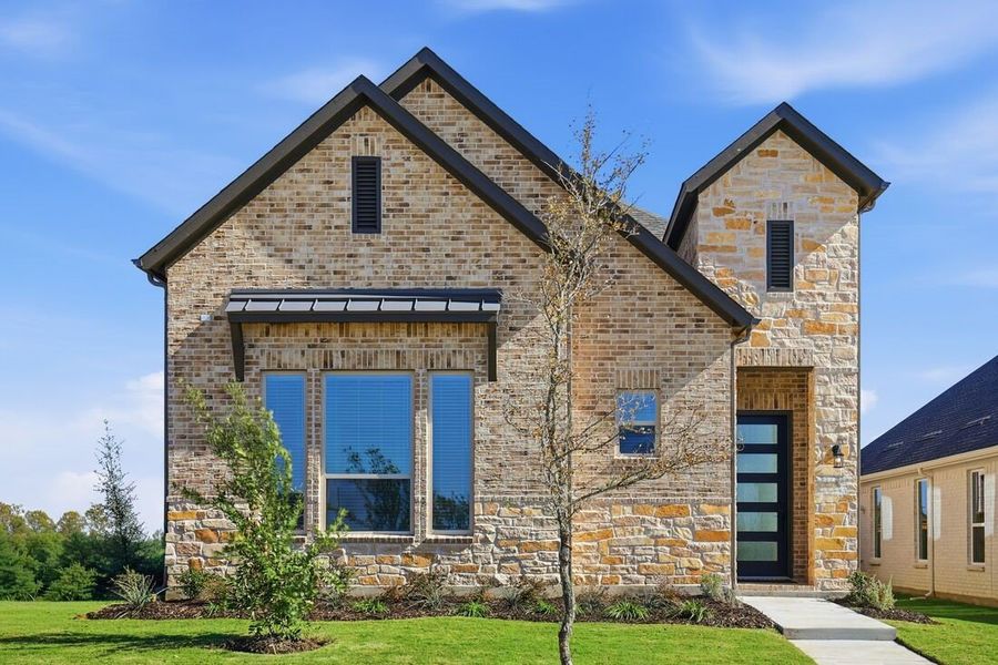 Representative exterior photo of a completed home built from the Cavalli by Taylor Morrison in The Ranch at Uptown Celina 40s, Celina, TX (Image 2). Representative exterior photo of a completed home built from the Cavalli by Taylor Morrison in The Ranch at Uptown Celina 40s, Celina, TX (Image 2).