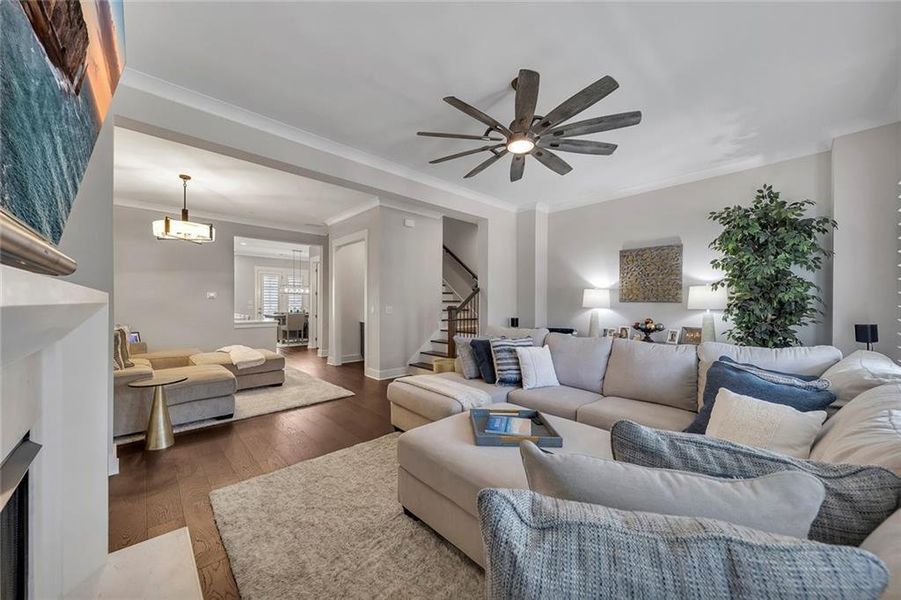 Furnished interior view inside a new home in , Woodstock (Image 47).