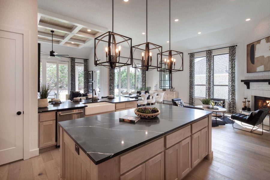 Representative furnished interior of a home built from the 216G by Highland Homes in Quail Hollow, Rockwall (Image 10).
