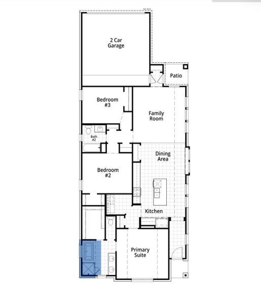 2D floor plan layout of this home in Goodland, Midlothian, TX (Image 3).