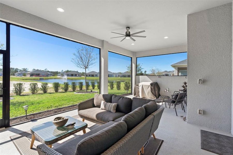 Exterior details and patio area of a home in The Reserve at Victoria, Deland (Image 24). Exterior details and patio area of a home in The Reserve at Victoria, Deland (Image 24).