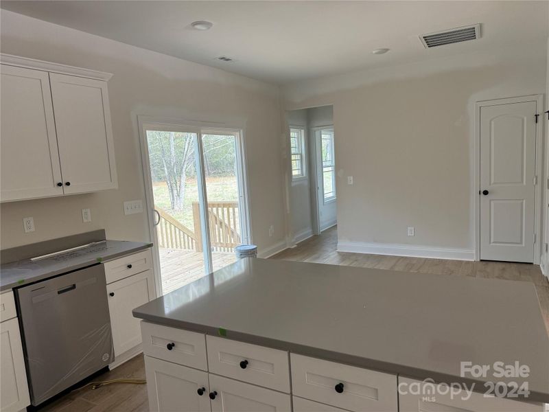 Nice dining area, dual pantries and a big island