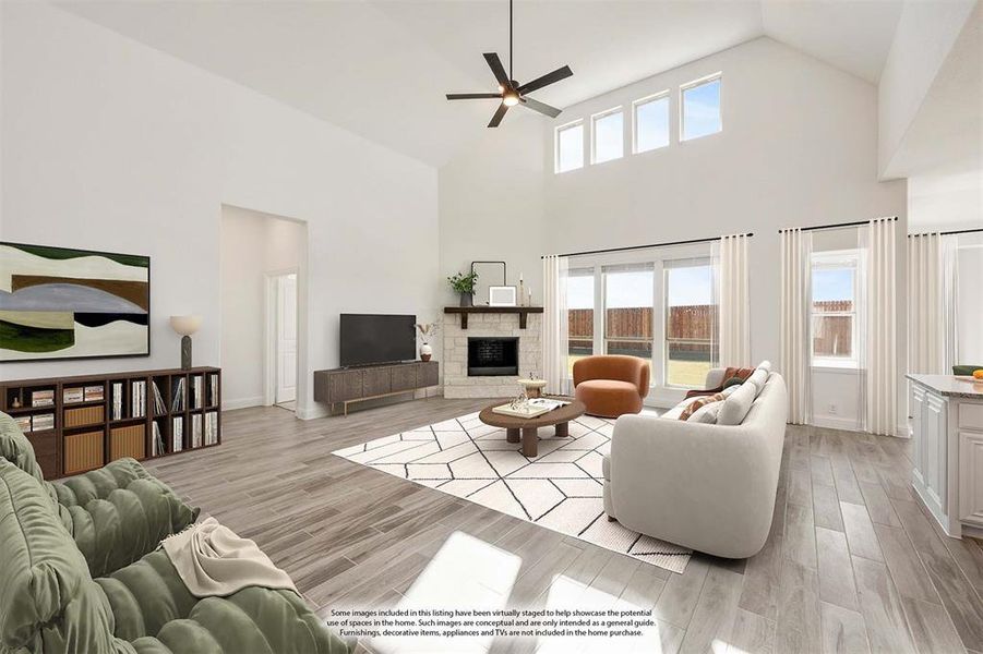Furnished interior view inside a new home in Georgetown at Kings Fort 60s, Kaufman (Image 11).