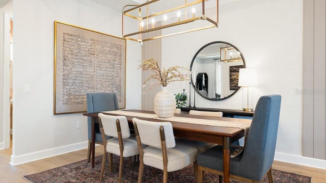 Furnished interior view inside a new home in Esplanade at Starling, Punta Gorda (Image 12).