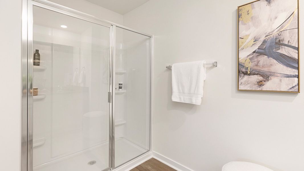 Furnished interior view inside a new home in Reedy Creek Preserve, Charlotte (Image 18).