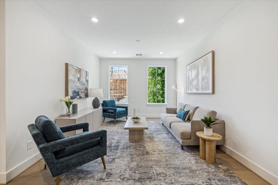 Furnished interior view inside a new home in , Houston (Image 17).