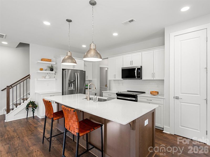 Furnished interior view inside a new home in , Weaverville (Image 30).
