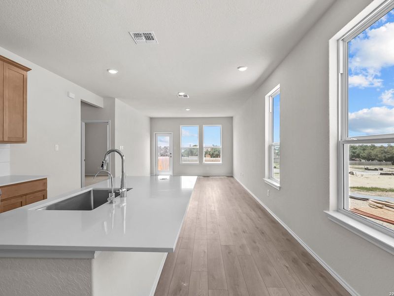 Furnished interior view inside a new home in Meadows at Oak Creek, San Antonio (Image 5).