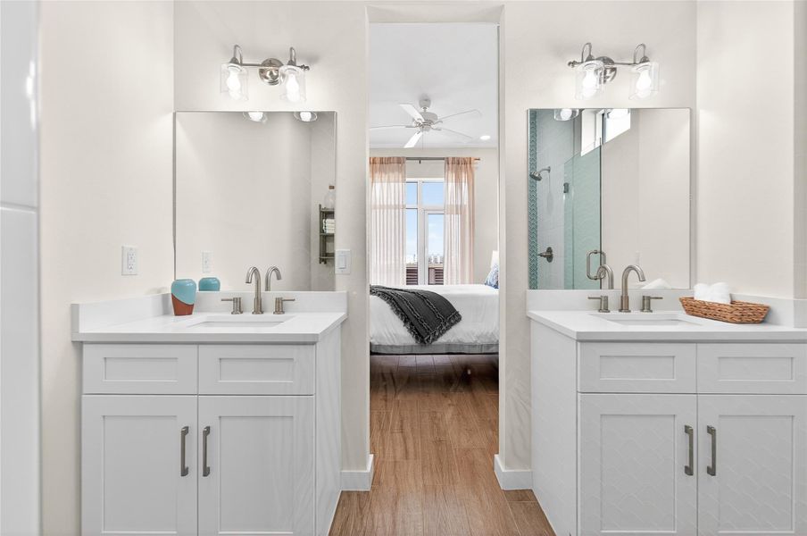 Furnished interior view inside a new home in , Port Aransas (Image 21).