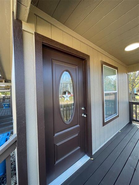 Exterior details and patio area of a home in , Valley View (Image 1). Exterior details and patio area of a home in , Valley View (Image 1).