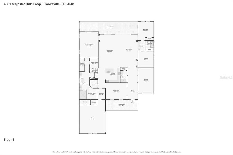 2D floor plan layout of this home in Southern Hills Plantation, Brooksville, FL (Image 5). 2D floor plan layout of this home in Southern Hills Plantation, Brooksville, FL (Image 5).