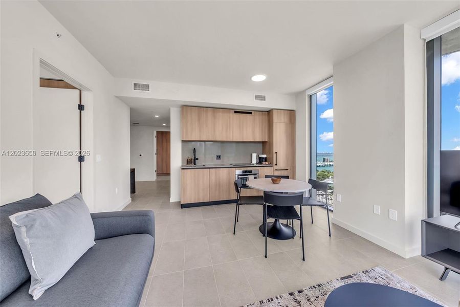 Furnished interior view inside a new home in , Miami (Image 7).
