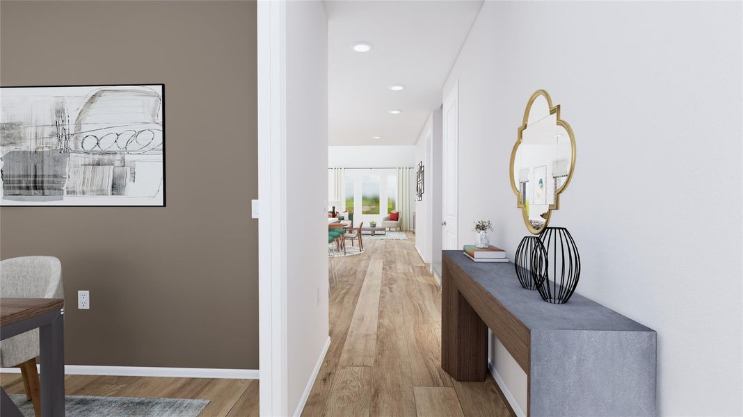 Furnished interior view inside a new home in Anniston, Katy (Image 10).