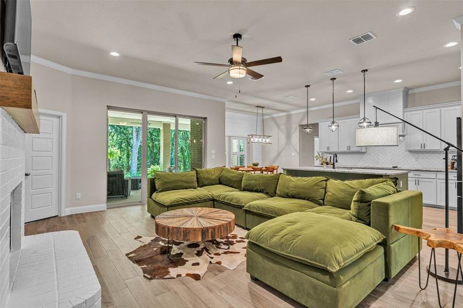 Furnished interior view inside a new home in , Poolville (Image 11). Furnished interior view inside a new home in , Poolville (Image 11).