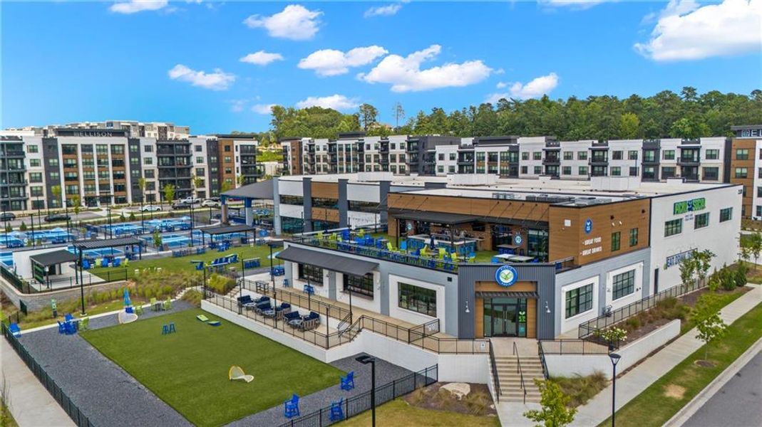 Front exterior of a new home in Millcroft Townhomes, Buford, GA, highlighting curb appeal (Image 31).