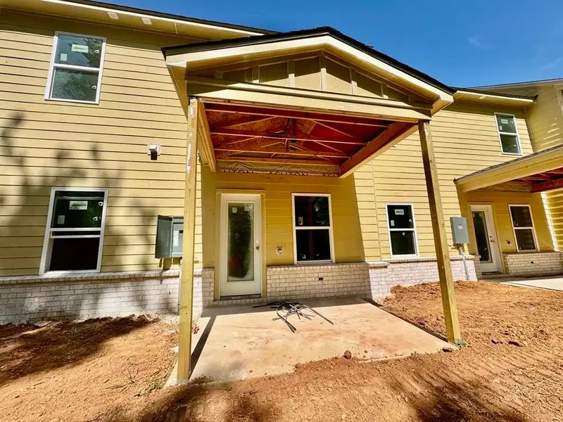 Rear Patio Construction Progress