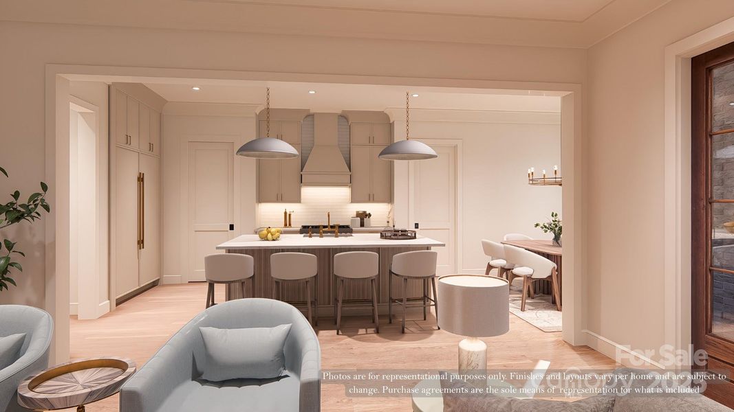 Furnished interior view inside a new home in , Charlotte (Image 16).