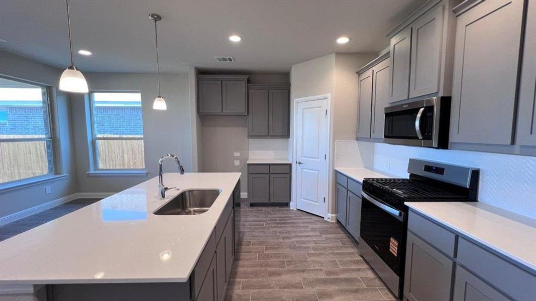 Furnished interior view inside a new home in Bluestem, Rhome (Image 6).
