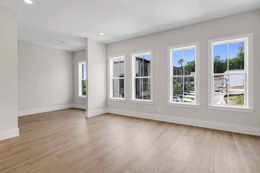 Spacious, unfurnished interior of a new home in Echo Park, Suwanee (Image 24). Spacious, unfurnished interior of a new home in Echo Park, Suwanee (Image 24).