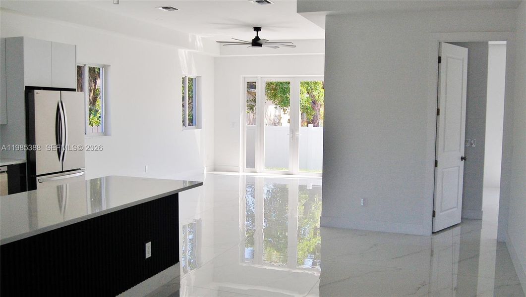 Furnished interior view inside a new home in , Pompano Beach (Image 9).