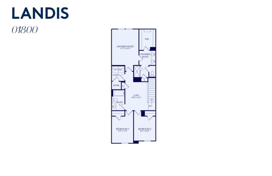 2D floor plan layout of this home in Mallard Park, Charlotte, NC (Image 3).