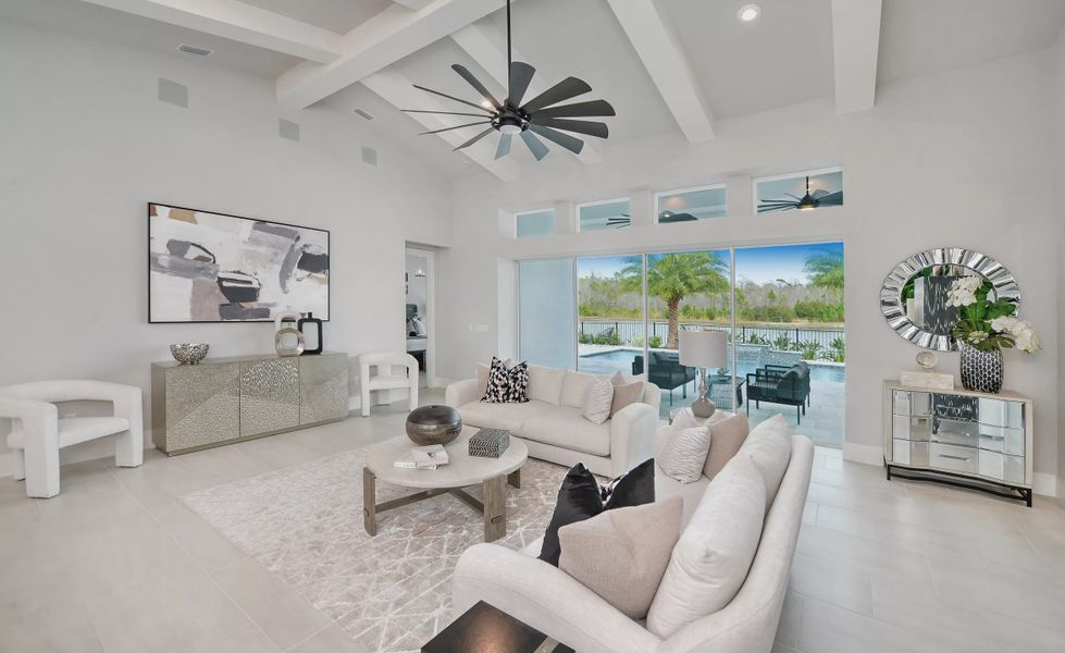 Furnished interior view inside a new home in Mosaic, Daytona Beach (Image 22).