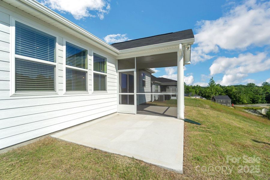 Exterior details and patio area of a home in The Hills, Huntersville (Image 25).