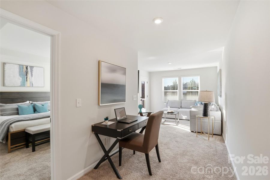Furnished interior view inside a new home in The Townes at Cheyney, Charlotte (Image 11).