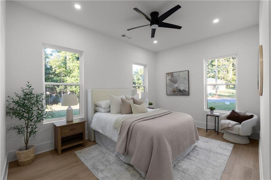 Furnished interior view inside a new home in , Atlanta (Image 14).