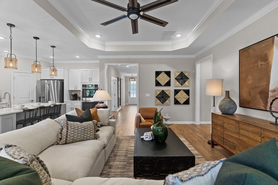 Representative furnished interior of a home built from the The Cherry Grove by Chesapeake Homes in Coastal Club of the Carolinas, Calabash (Image 28).